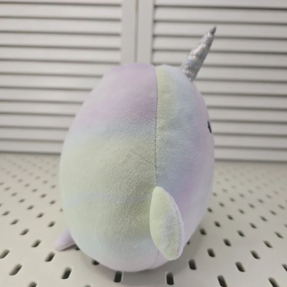 SQUISHMALLOWS Marianovella Narwhal 7” Plush Toy Pastel Unicorn Whale Kawaii Novi